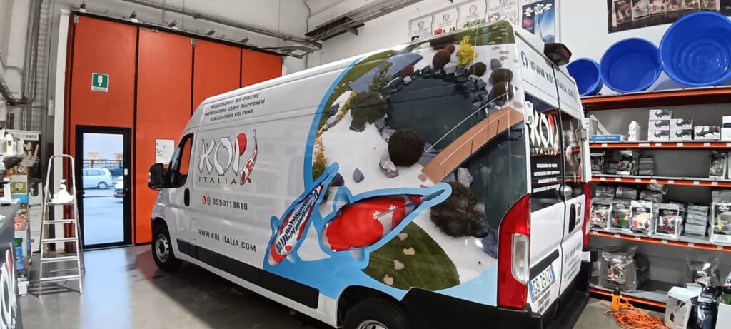 grafica pubblicitaria per furgoni